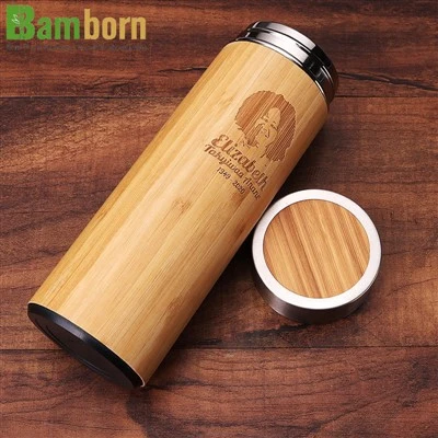 Botol Thermos Buluh Terukir